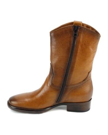 Mjus L46201 korte laarsjes cognac