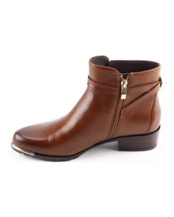 Caprice 25308 korte laarsjes cognac