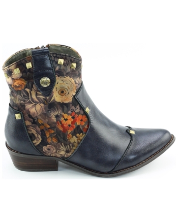 Laura Vita Hicnio 20 korte laarsjes blauw combinatie