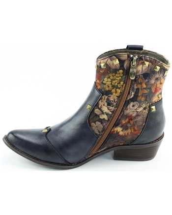 Laura Vita Hicnio 20 korte laarsjes blauw combinatie