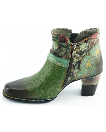 Laura Vita Cendrillon 12 korte laarsjes groen combinatie