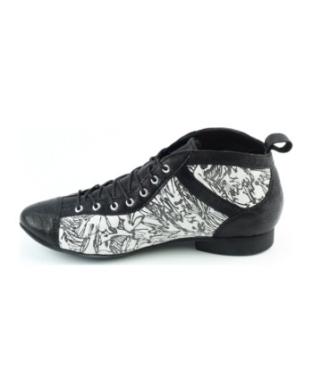 Think 3-000618 veterboots zwart combinatie