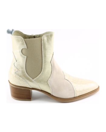 DL Sport 6611 korte laarsjes beige multi