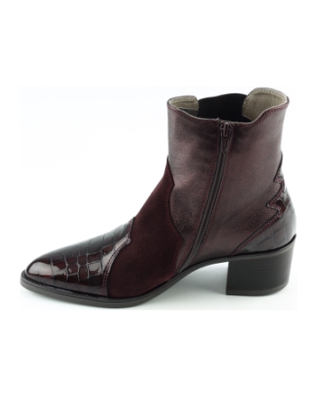 DL Sport 6821 korte laarsjes bordeaux