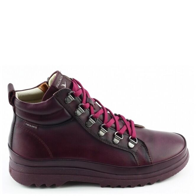 Pikolinos Pikolinos vigo w3w 8564c1 Rood grape Pikolinos vigo w3w 8564c1 rood dames veterboots  | Theo Jansen Schoenen