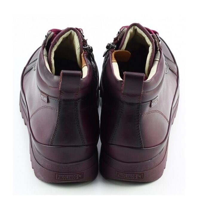 Pikolinos Pikolinos vigo w3w 8564c1 Rood grape Pikolinos vigo w3w 8564c1 rood dames veterboots  | Theo Jansen Schoenen