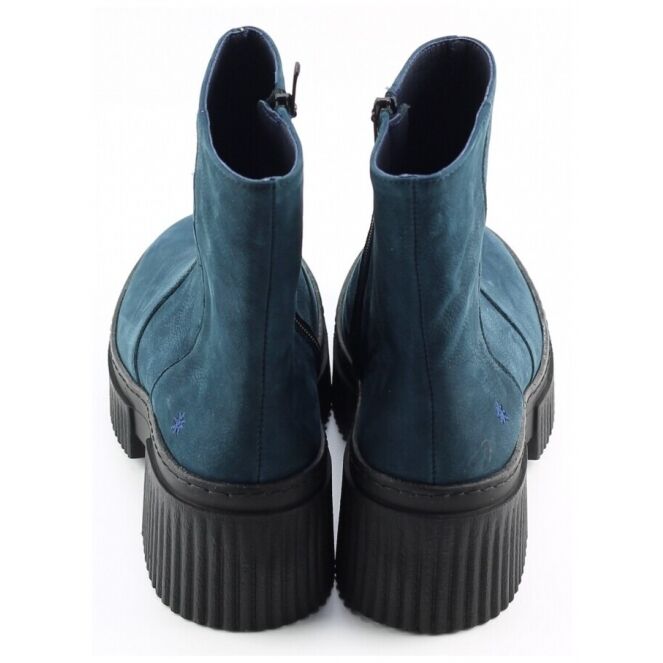 Art Art 1374 Blauw navy Art 1374 blauw dames korte laarsjes | Theo Jansen Schoenen