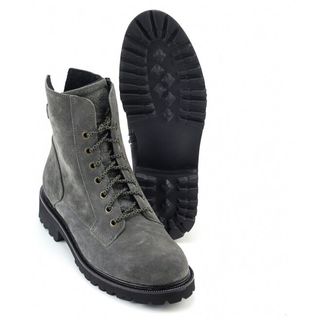 Grijze veterboots dames 2025