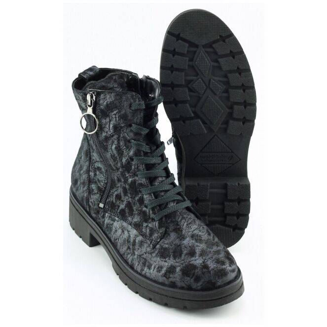 Waldlaufer Waldlaufer 648803 Blauw 146001 Waldlaufer 648803 blauw dames veterboots  | Theo Jansen Schoenen