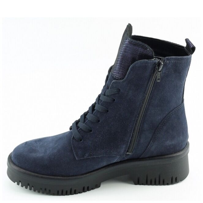 Waldlaufer Waldlaufer 934806 Blauw 200194 notte Waldlaufer 934806 blauw dames veterboots  | Theo Jansen Schoenen