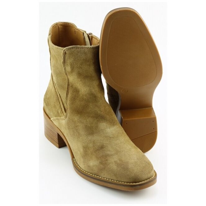 Piedi Nudi Piedi Nudi zuma 05.2 Cognac biscuit Piedi Nudi zuma 05.2 cognac dames korte laarsjes | Theo Jansen Schoenen