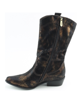 Laura Vita nhicnio 28 lange laarzen zwart combinatie