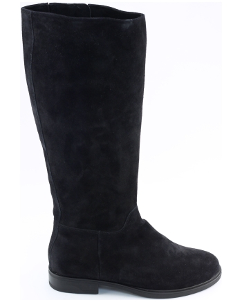 Durea 9845 835 lange laarzen zwart combinatie
