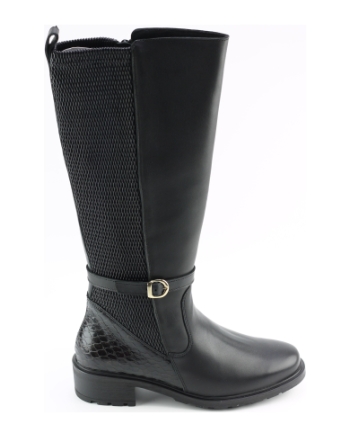 Solidus 61016 lange laarzen zwart