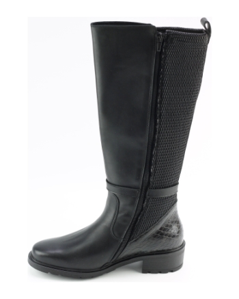 Solidus 61016 lange laarzen zwart