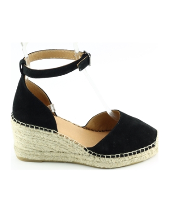 Via Vai 58122 Flora espadrilles zwart