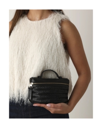 Shabbies Lori weave tassen zwart