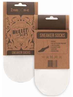 Muller and sons Muller and sons Sneaker Sok Unisex 83014201 Wit